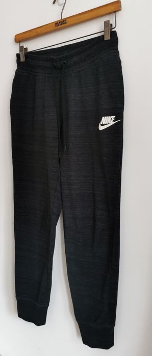 Nike spodnie sportowe dresowe damskie logowane bawełna S/M