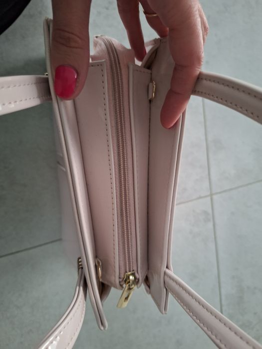 Torebka damska pudrowy róż
