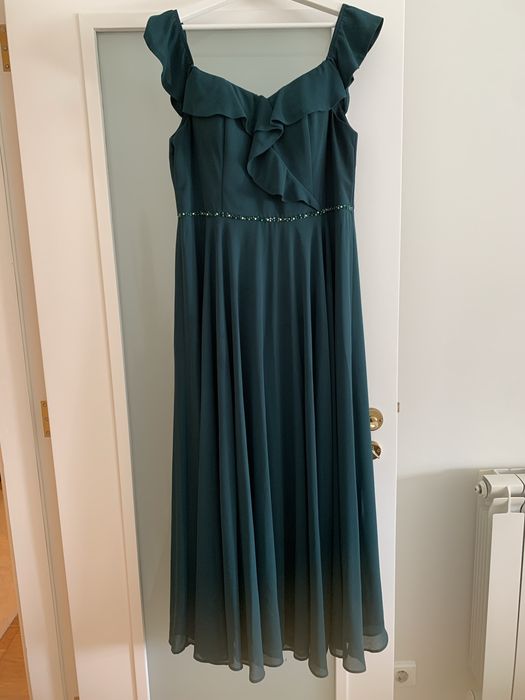 Vestido de cerimonia verde