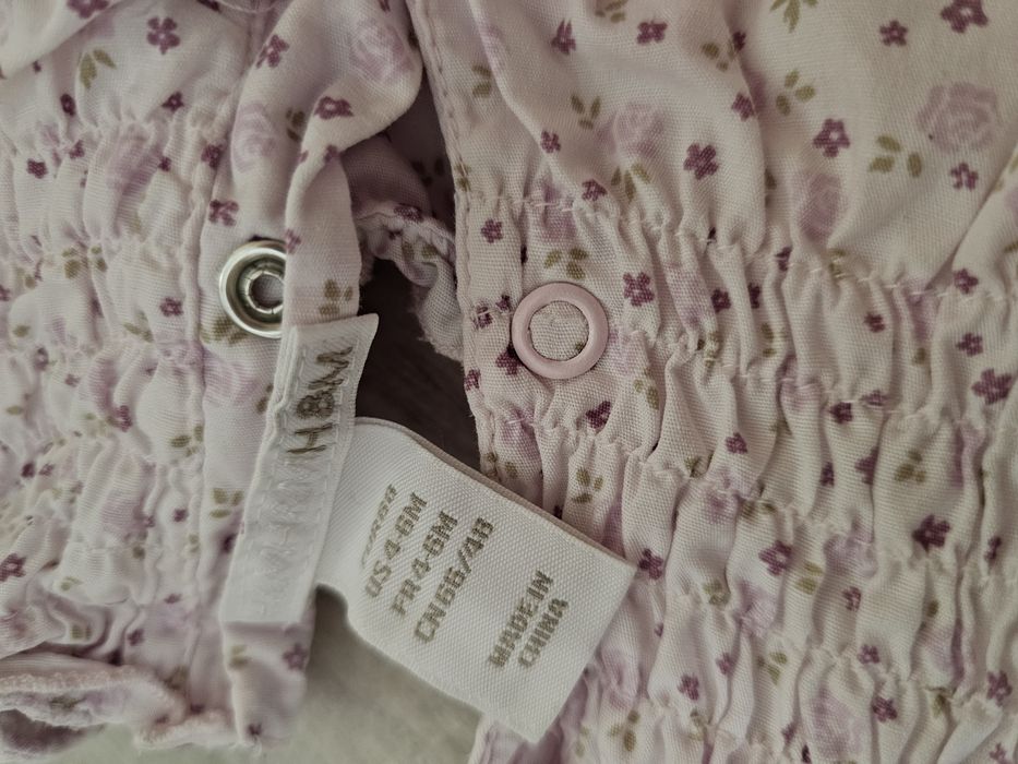 Ніжний літній ромпер H&M для маленької принцеси 4-6 місяців  зріст 68 см