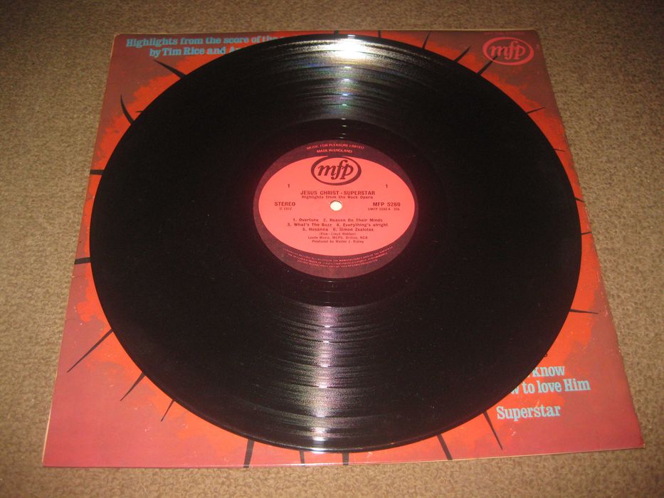 Vinil LP do Tim Rice e Andrew Lloyd Webber "Jesus Christ Superstar"