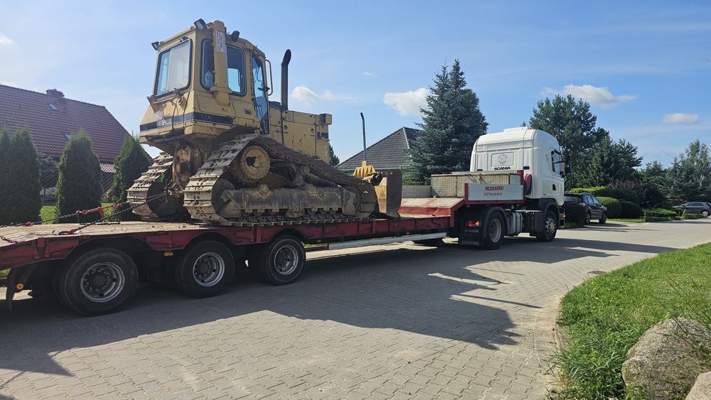 Laweta Koparka Harwester transport niskopodwoziowy
