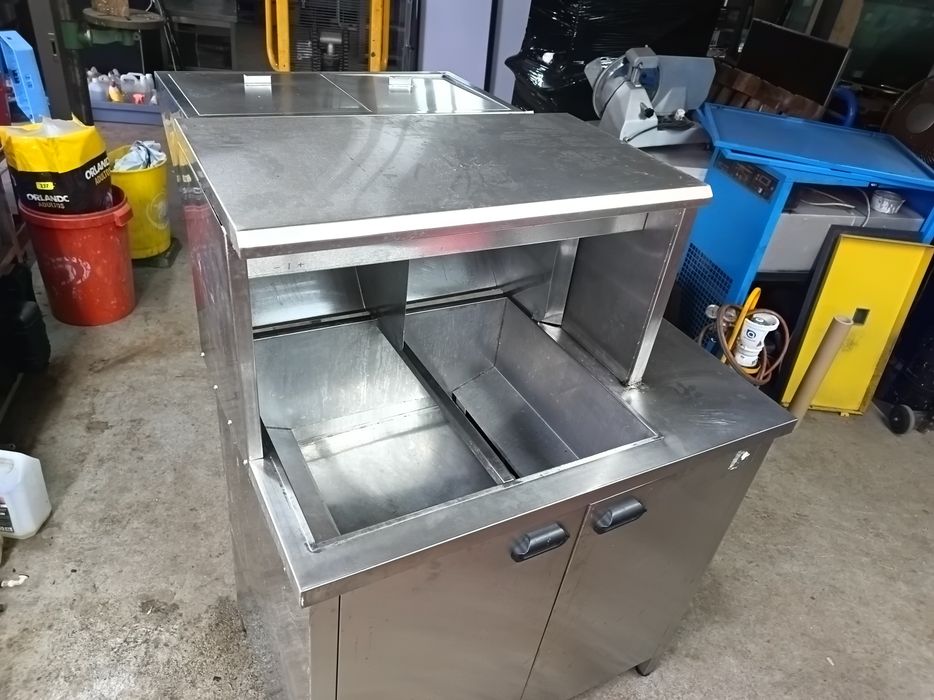 Estufa de batata frita com substrutura
