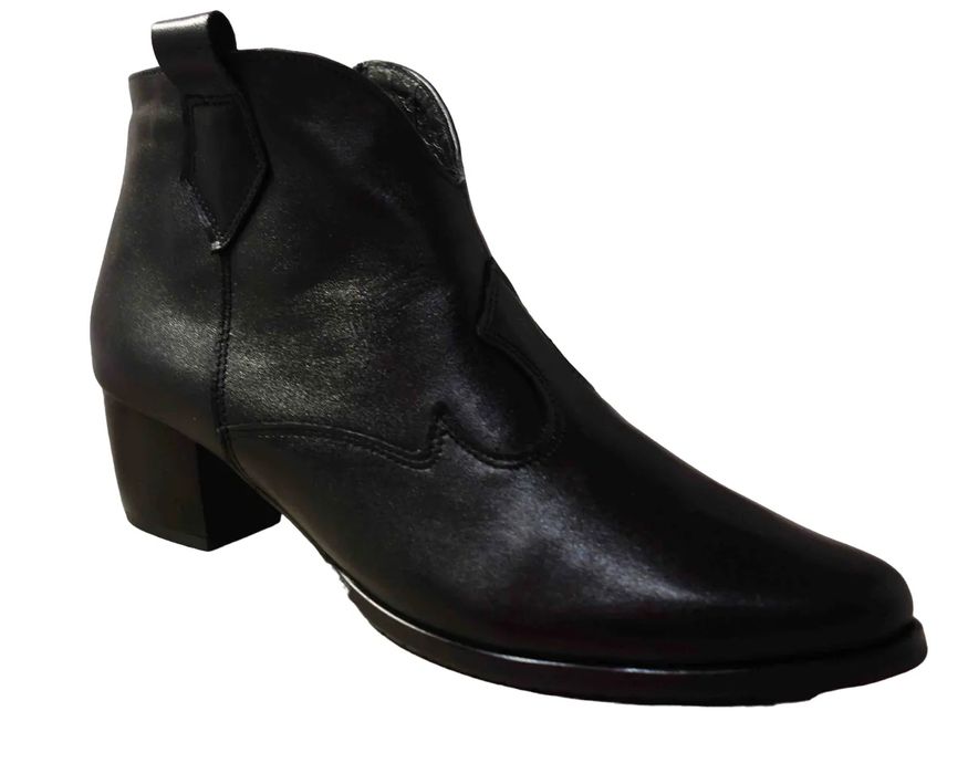 Bnw Filipczyk Skórzane kowbojki czarne tęgość H