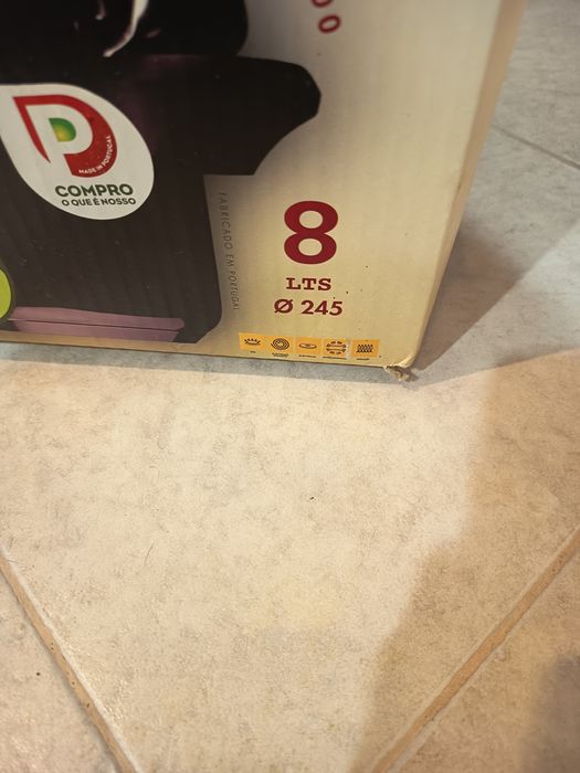 Panela de pressão de 8litros,, inox, marca Silampos.
