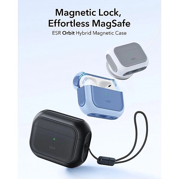 Etui ESR Orbit HaloLock MagSafe na AirPods Pro 3 - czarne