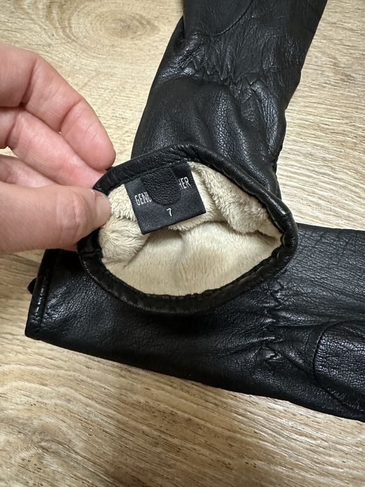 Рукавички жіночі шкіряні подовжені