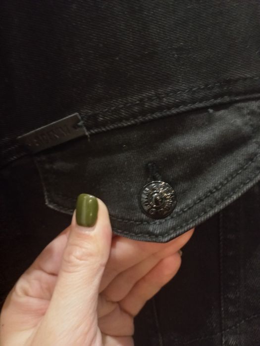 Kurtka jeans czarna