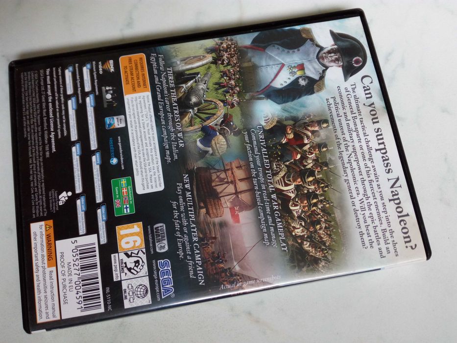 Games for Windows NAPOLEON TOTAL WAR pc dvd (2 disc)
