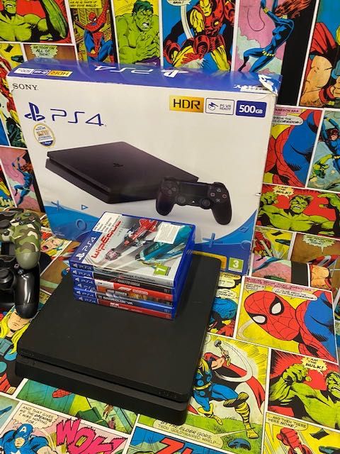 Sony Ps4 slim 500gb+ Wyścigi x6 Gran Turismo Mud Runner Gw12m Raty Szczecin Ufogames