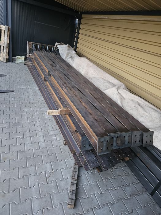 Konstrukcja hala garaż magazyn dźwigary słupy ocynk 10x20x4 IPE200 transport.