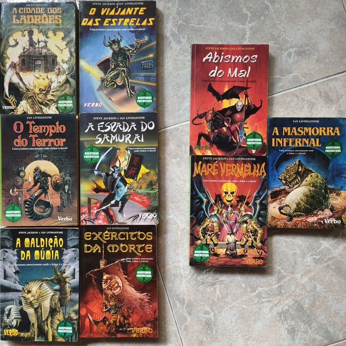 9 Livros Incluído MALDIÇÃO DA MUMIA, EXÉRCITOS DA MORTE, MARÉ VERMELHA e Mais - Aventuras Fantásticas