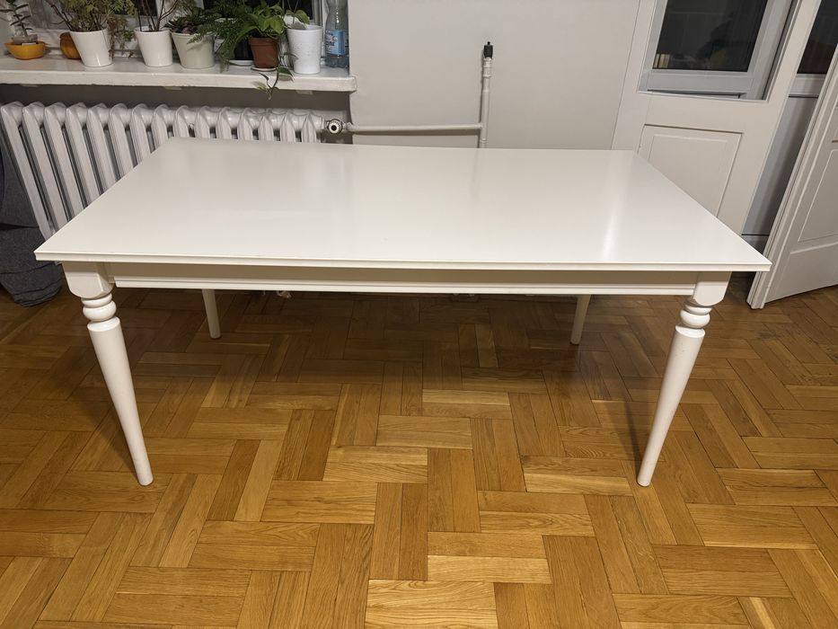 Stol bialy ikea rosentorp