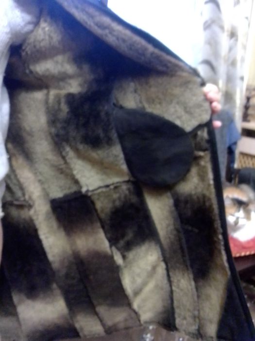 дубленка натуральная с капюшоном