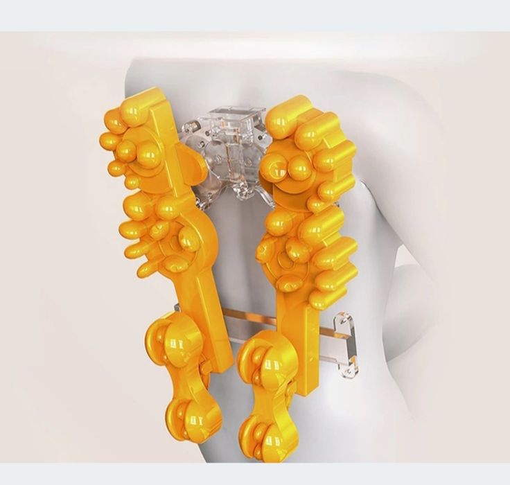 Mata masująca MatMay Shiatsu z podgrzewaniem i pilotem czarna