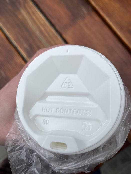 Білі кришки на паперові стакани