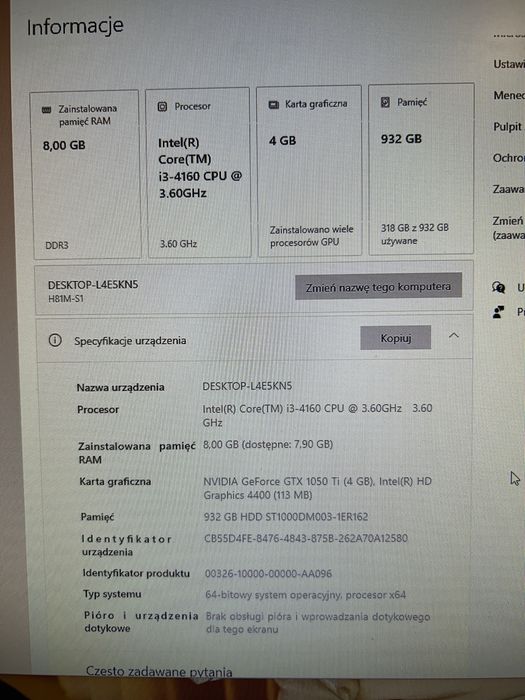 Komputer stacjonarny