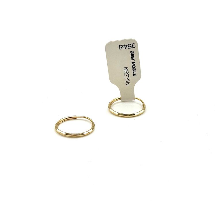 NOWE Złote Kolczyki W. 0.59g, P.585, NR376 KRZY