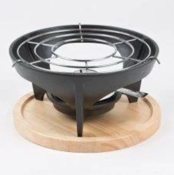 Фондюшница (горелка) Invicta чугунная 23см+ какелон (чугун).