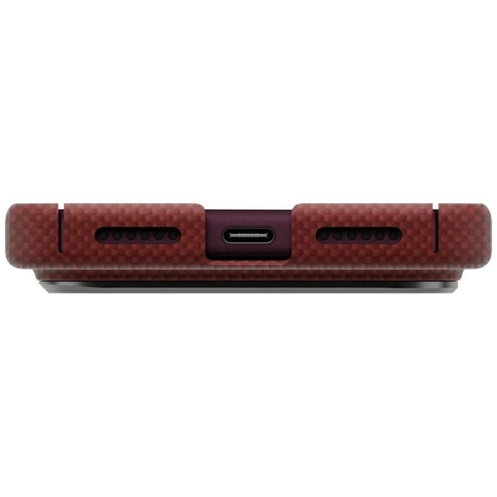 Etui UNIQ Keva EDGE do iPhone 18 Pro Max / 17 Pro Max Magclick Charging czerwony