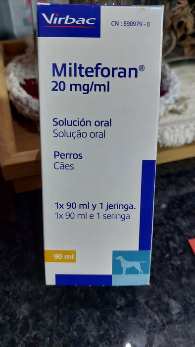 Milteforan, solução oral, doença leishmaniose