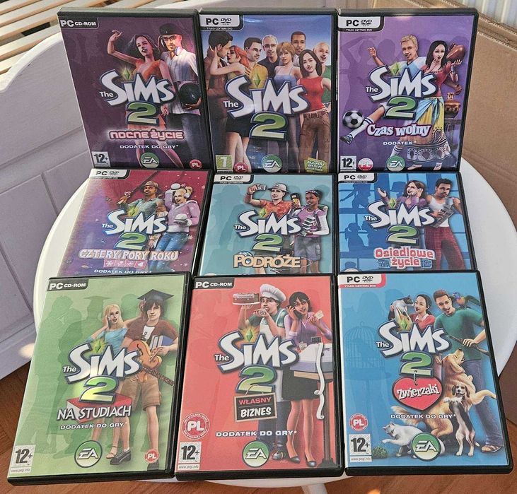 The Sims 2 + 12 Dodatków i Akcesoriów - Podstawka, Zwierzaki, Pory roku i inne