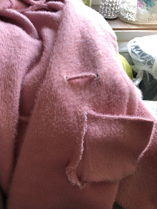 Płaszcz alpaka różowy