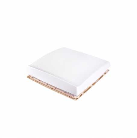 Claraboia Thule Vent 40X40 - Branca opaca com cortinas