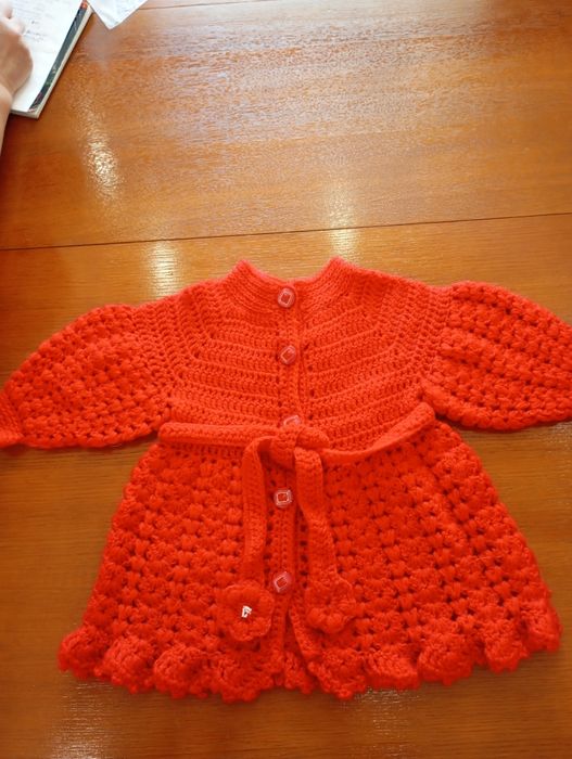 Пальто в'язане дитяче