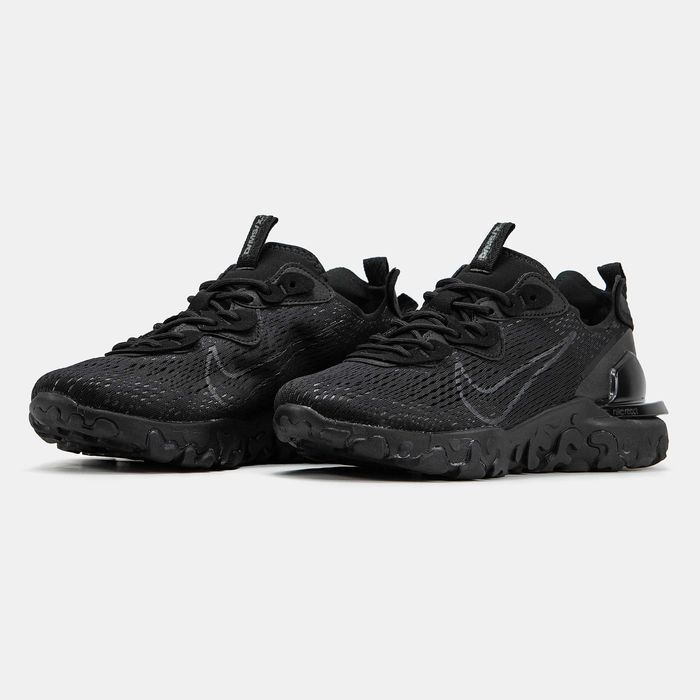 Кросівки Nike React Vision Black premium | Кроссовки Найк чоловічі