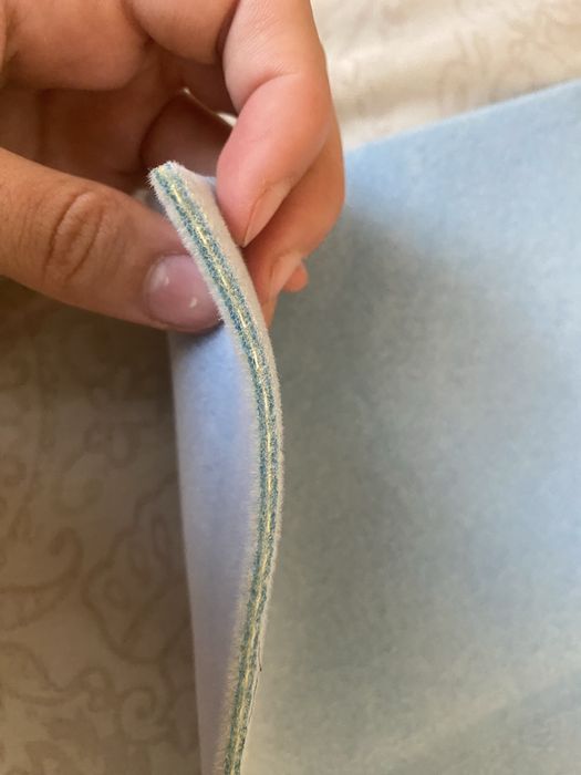 Блакитний килимок для бісеру бісероплетіння