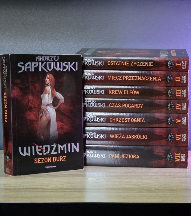 Wiedźmin 1-8 Czerwona Seria Sezon Burz Andrzej Sapkowski