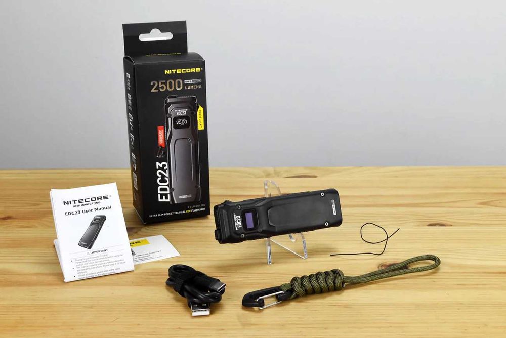 Nitecore EDC23 Ручний Ліхтар, 2500 Люмен | ОФ. ГАРАНТІЯ 2 РОКИ!