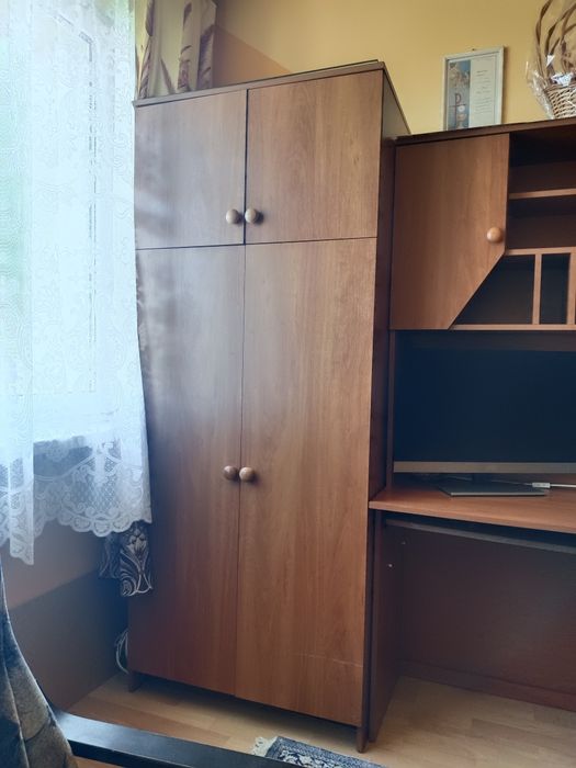 Młodzieżowa meblościanka, szafa, biurko