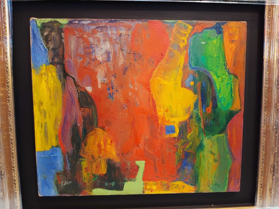 Quadro Óleo Sobre Tela Maurice Estève