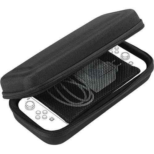 [Hard Case + Screen Protector] BigBen Hard Case for Nintendo Switch + Tempered Glass Screen Protector64586482943233120