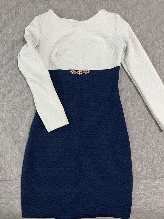 Плаття біло-синє (розмір S)