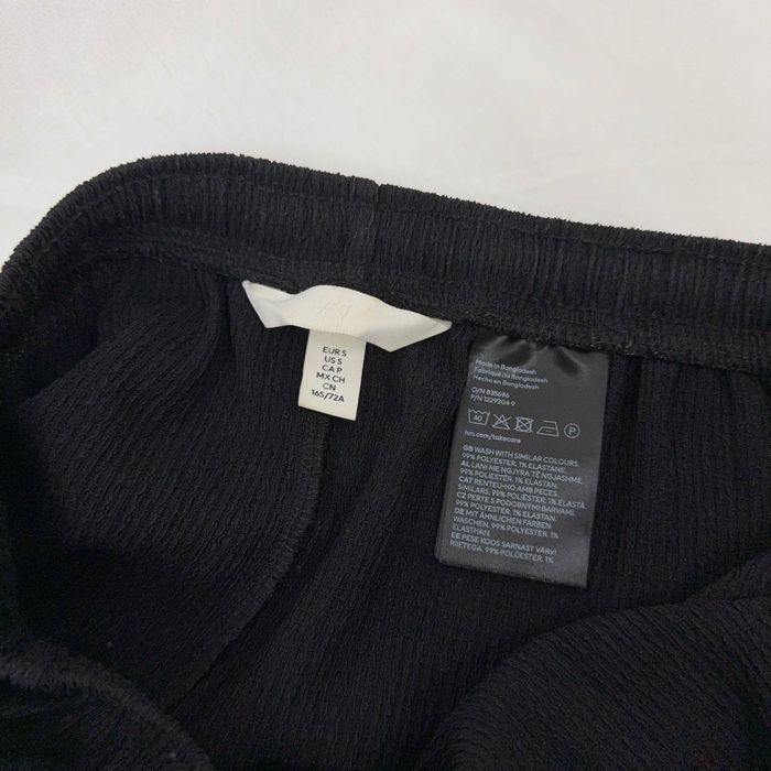 Calções Pretos Texturados H&M S