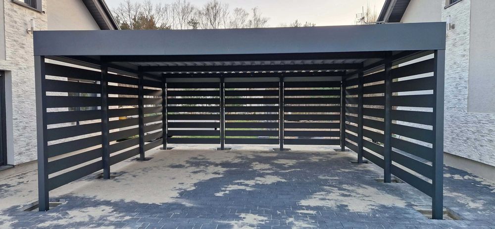 Wiata samochodowa, garażowa, dwustanowiskowa, carport, wiata