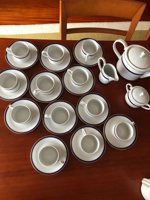 Serviço de café Vista Alegre Gala Dourado