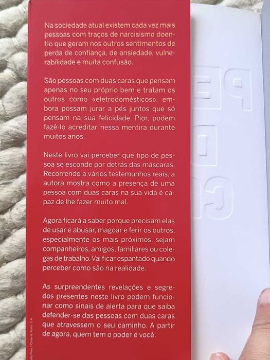 Perigo! Duas Caras
Manipuladores narcisistas
de Margarida Vieitez