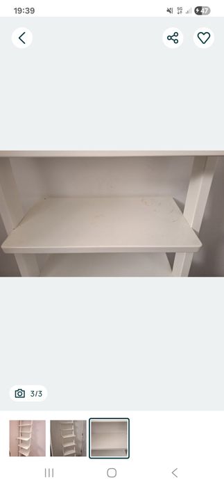 Estante retro branca ikea