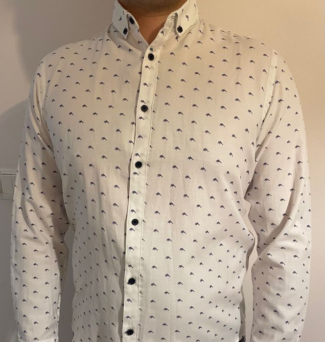 Koszula w delfinki Zara L