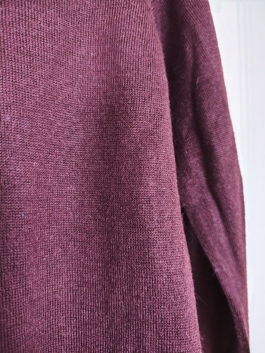 Śliwkowy golf sweter z wełną, Montego, rozmiar S