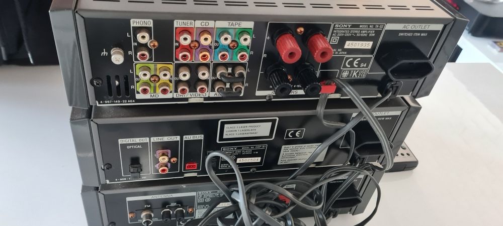 Wieża Sony TA S2, CD, Tuner, boczki piano grey