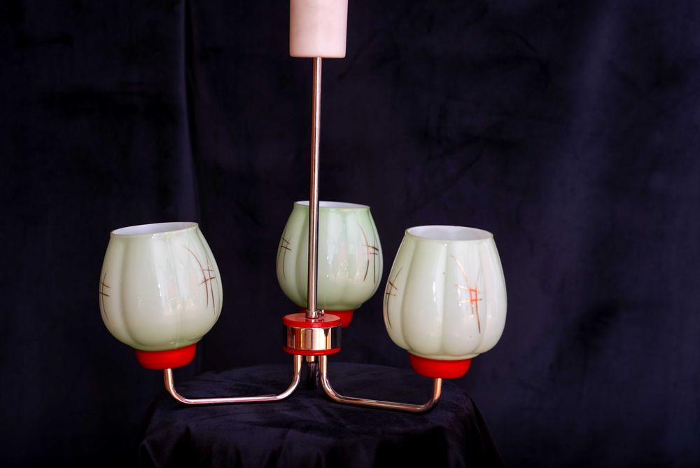 Żyrandol lata 70 New Look Pop-Art Mid-Century Vintage PRL