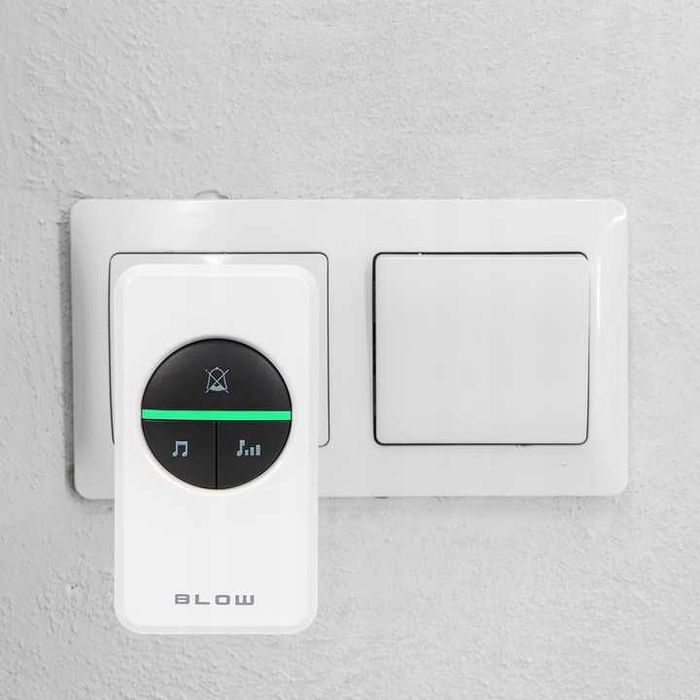 Dzwonek BEZPRZEWODOWY wodoodporny duży zasięg kinetyczny bezbateryjny