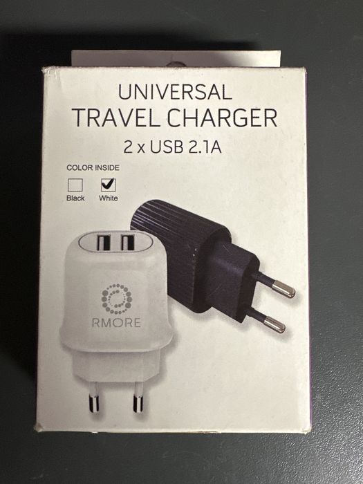 Ładowarka sieciowa Rmore uniwersalna 2x usb 2.1A