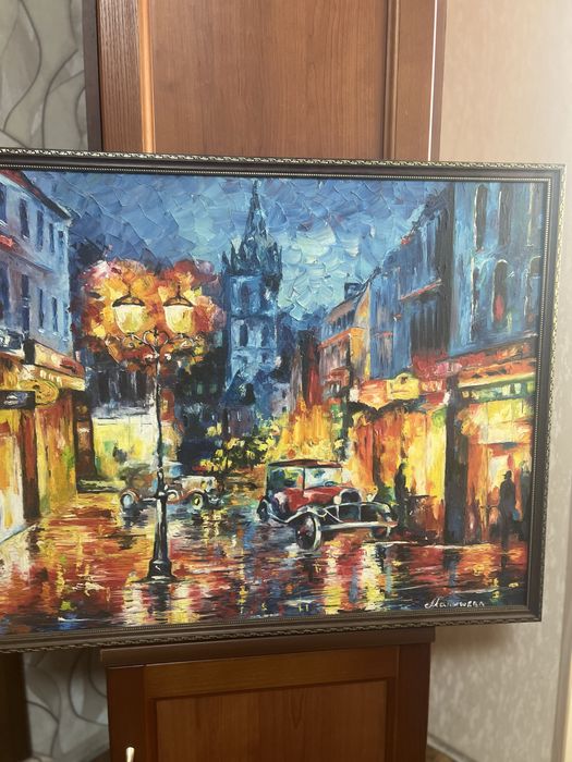 Картина маслом «Міський пейзаж»