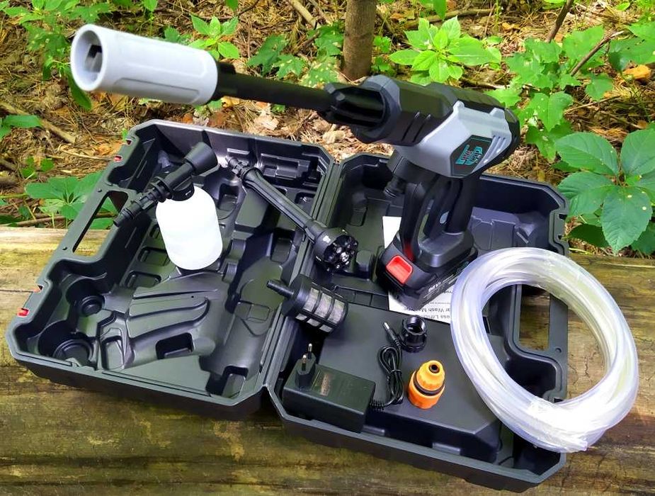 Шикарная аккумуляторная мойка высокого давления 60 бар пеногенератор